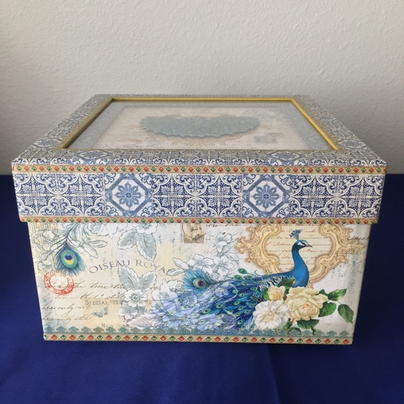 Punch Studio Peacock Nesting Box - 3D Peacock Decorative Box by Punch Studio - Picture 12 of 16